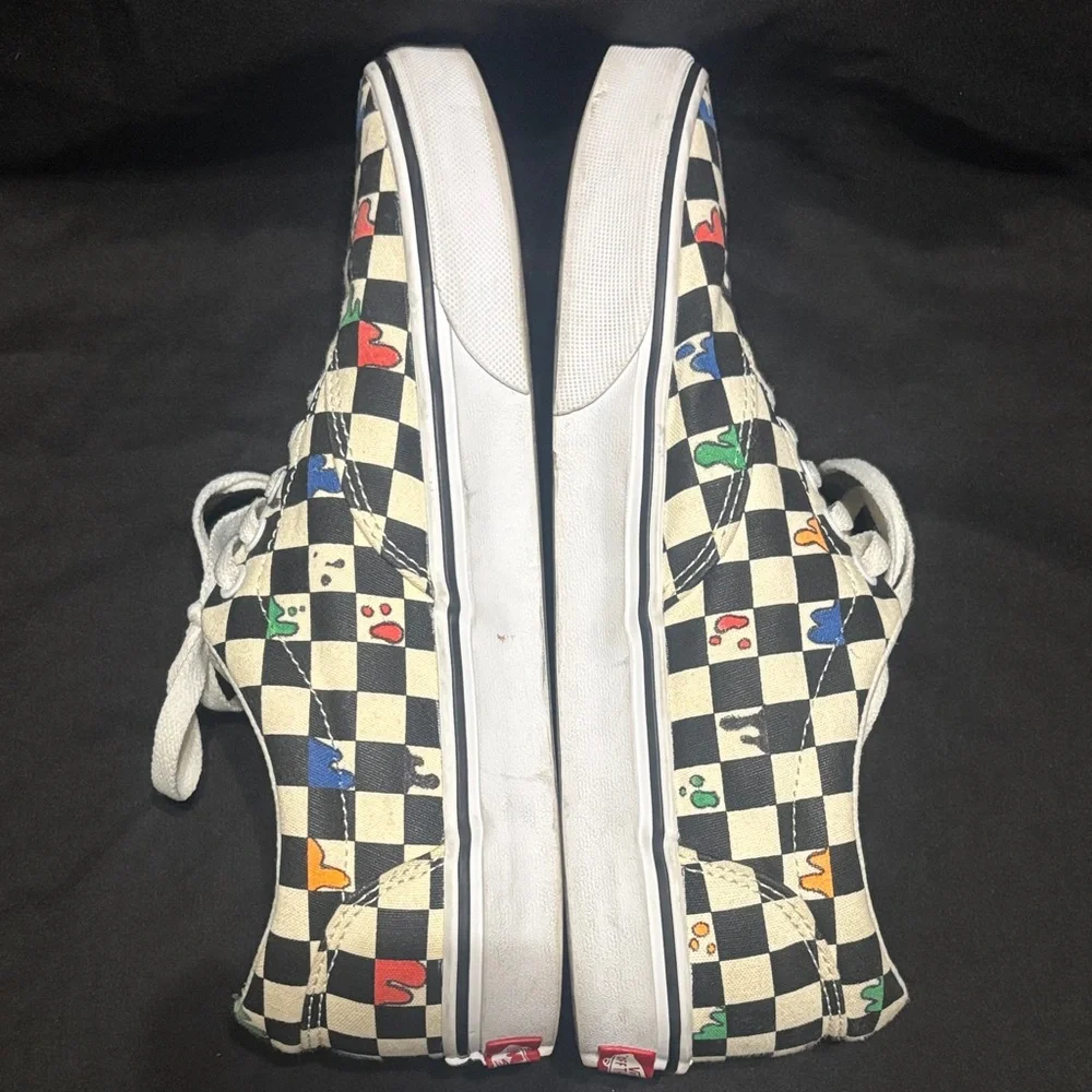 Vans Checkered Sneakers with Multicolor Accents Women’s size 7.5 - Picture 8 of 8